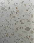 Man-made terrazzo panels with colored glass added to create stylish interior wall panels