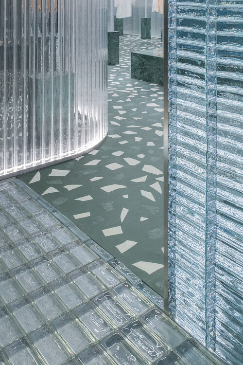 Handcrafted White Irregular Marble Flooring | ML-OT082 丨Mosaic Large Aggregate Terrazzo