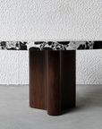 Calacatta Black Natrual Marble Tabletop Decoration Simple Fashion Furniture Dining Table