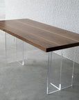 Walnut Simple And Elegant Large Space Design Furniture Dining Table